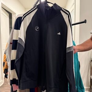 Malbon X Adidas Black Zip-Up Jacket